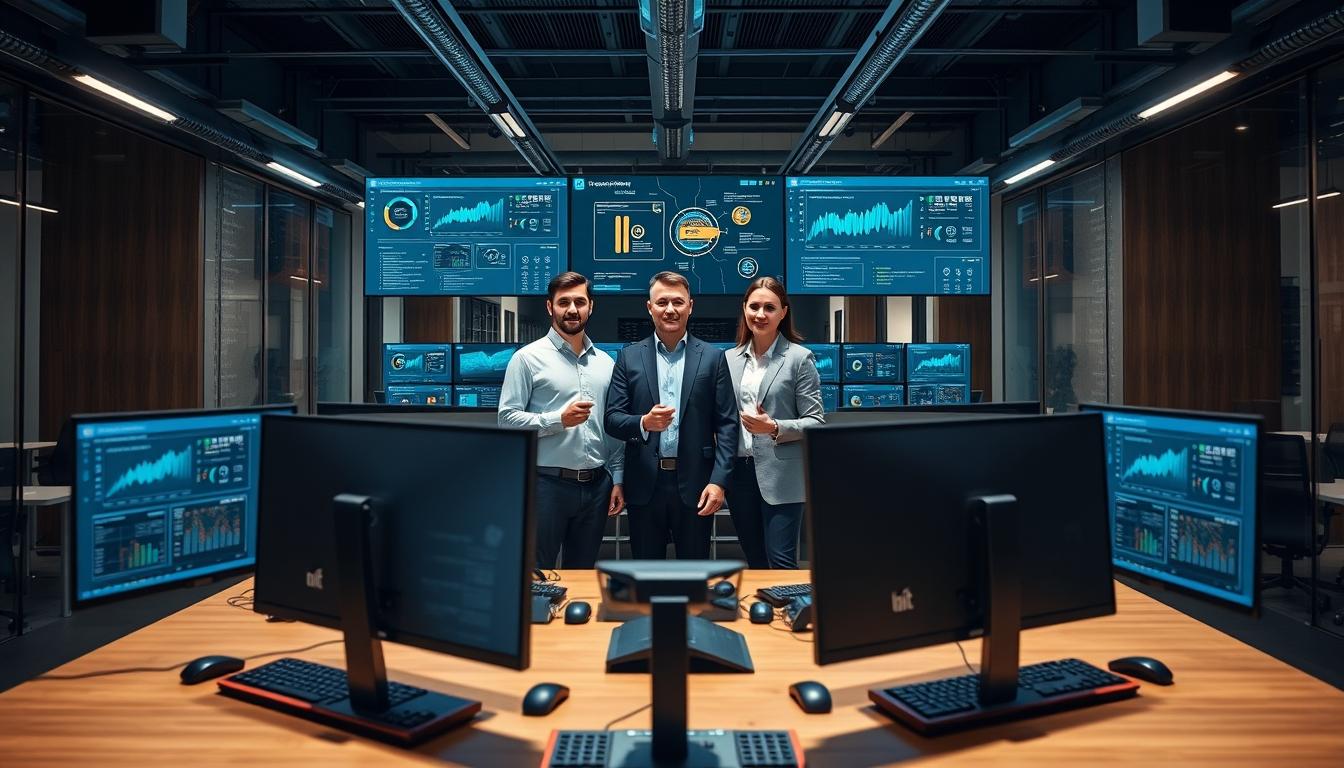 Enterprise software dashboards and business process automation